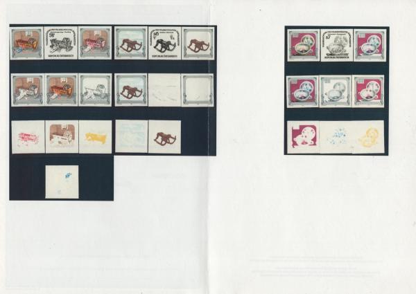 ANK 2146 Ph U – 2148 Ph U Volksbrauchtum und volkskundliche Kostbarkeiten kompletter Satz postfrisch