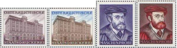 Stichtiefdruck Probemarken