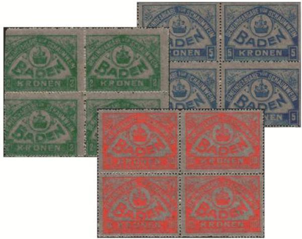 Block of 4 municipal taxes Baden