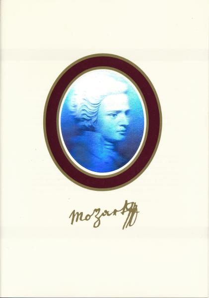 Postfolder "Mozart"-Hologramm