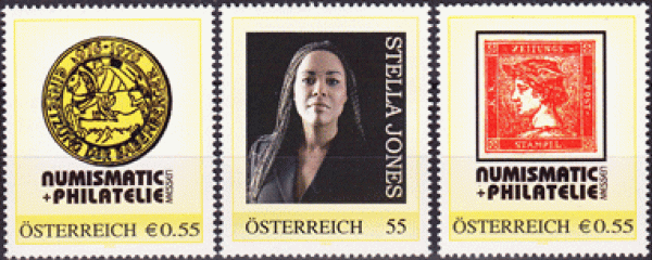 3 personalized stamps
