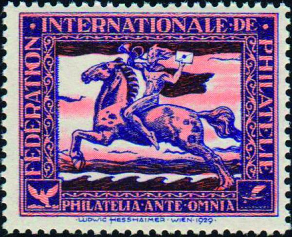 2 pieces of Hesshaimer vignettes 1929 mint never hinged
