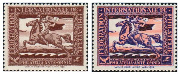 2 pieces of Hesshaimer vignettes 1929 mint never hinged