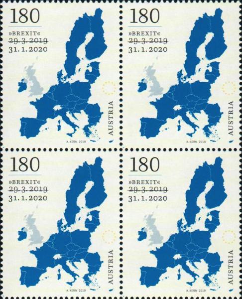 Brexit 4er Block postfrisch