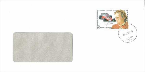 Die "Niki Lauda" Marke auf Brief
