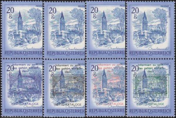 4 pairs of "WIPA 1" imprints