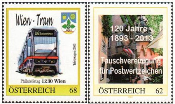 2 personalized stamps Philatag and Barter Association