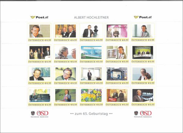 Personalized sheet "Hochleitner"