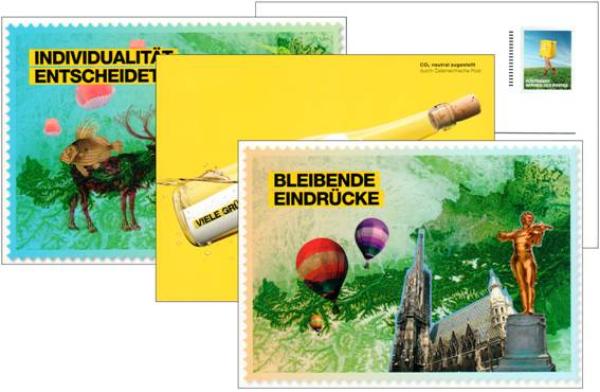 3 different postcards 2015/2016