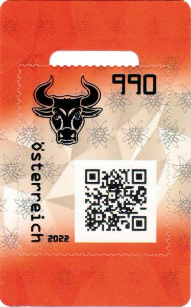 Crypto stamp 4.0 Bull grün - GA Österreich