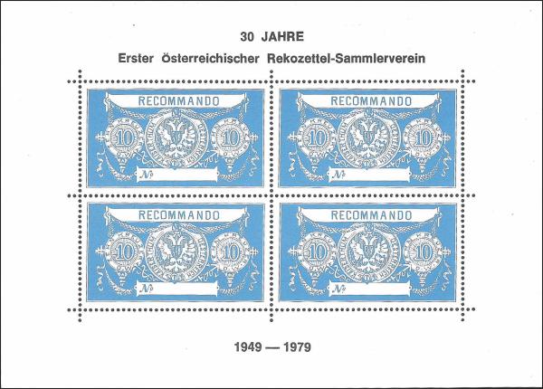 Vignette block "Rekoschein"