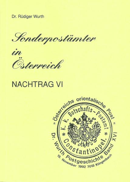 Special postmark supplement VI (1991-1993)