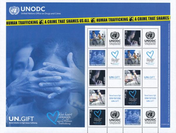 UNO Grußmarkenbogen UNODC 2010