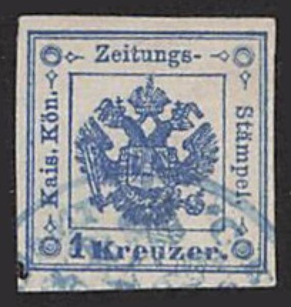 ANK ZST 002 I Zeitungsstempelmarke 1858 1 Kreuzer