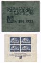 ANK 555 A "WIPA Block" WITH COVER 1933, 4 pieces of 50 + 50 Gr. violet-blue