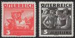 ANK 0586-587 Österreichische Volkstrachten 1934/36