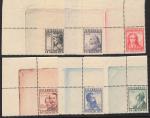 ANK 0591–596 Famous Architects 1934 – Upper left corner pieces