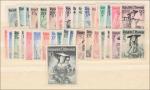 ANK 0887-0923 Österreichische Volkstrachten 1948/1952 komplett postfrisch - 3 TOP Werte geprüft