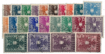 ANK 714–736 Österreich 1945 – „Wappenzeichnung“ – komplette Serie gestempelt