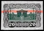 ANK 0291 P 20 Kronen Unperforated (*)