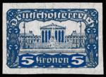ANK 0336 P 5 Kronen Unperforated (*)