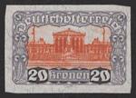 ANK 0339 P 20 Kronen ungezähnt (*)