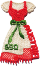 ANK 3314 Österreich 2016 – Dirndl – Selbstklebende Sondermarke in Silhouettenstickerei