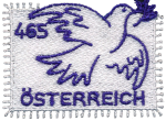 ANK 3900 Österreich 2025 – „Friedenstaube“ – Guipure-Stickerei – Innovative Briefmarke – postfrisch