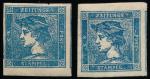 ANK 006 III b in blue and light blue AUSTRIA 1851