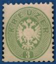 ANK 031 b dark green 3 Kreuzer 1863/64 *