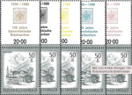 Allongen "130 Jahre Österreichische Briefmarken"