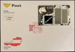 First day cover Crypto stamp black - hand gum cancellation