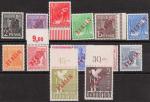 Berlin ANK 021-34 Freimarken mit diagonalem rotem Aufdruck - alle 14 Werte postfrisch