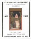 Gustav Klimt with gold print