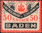 Steuermarke 50 Kronen