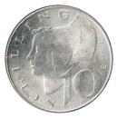 10 schilling silver stgl. 1973