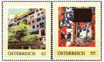 2 Sück pers. Marken Hundertwasser u. K. Moderer