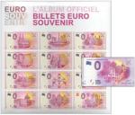 Scrapbook for zero euro notes including 1 note "Hundertwasserhaus 8th edition"