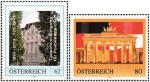 2 personalized stamps of swap association and open house
