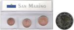 Small coins "San Marino 2004"" incl. 2€ coin Slovenian 2008