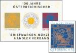 Vignettenblock 100 Jahre ÖBMHV inkl. Buntdruck-Marke