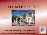 Vignettenblock "Numiphil 2007 mit Logo der WIPA 2008"